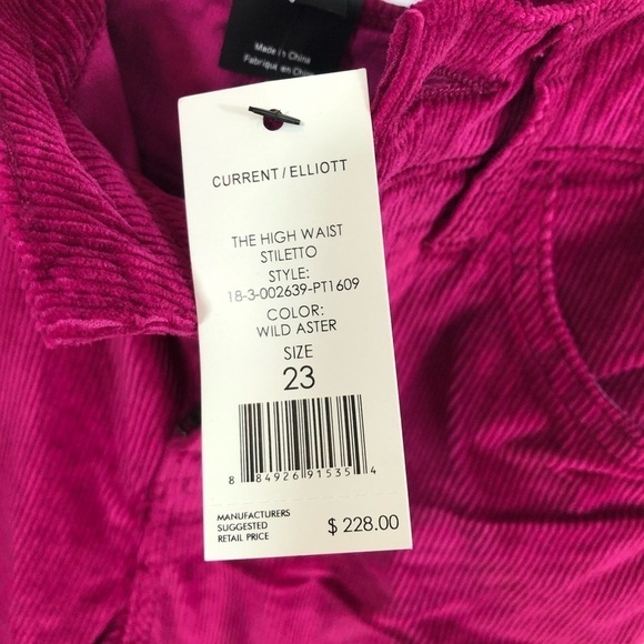 Current Elliott High Waist Stiletto Corduroy Pant - Picture 12 of 13